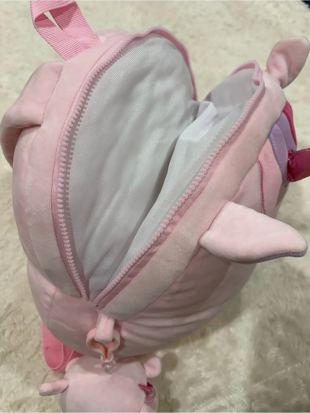NEW Plush Pink Unicorn Kids Backpack - Soft Unicorn Plush Toy